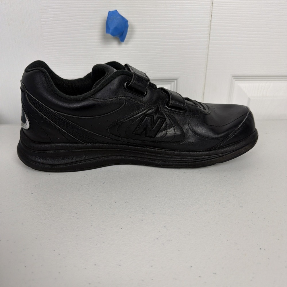 New Balance 577 Black Leather Casual Walking Shoes MW577VK Men's Size 11.5 D USA - Picture 4 of 9